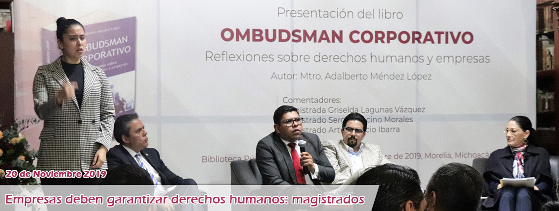 Empresas deben garantizar derechos humanos: magistrados