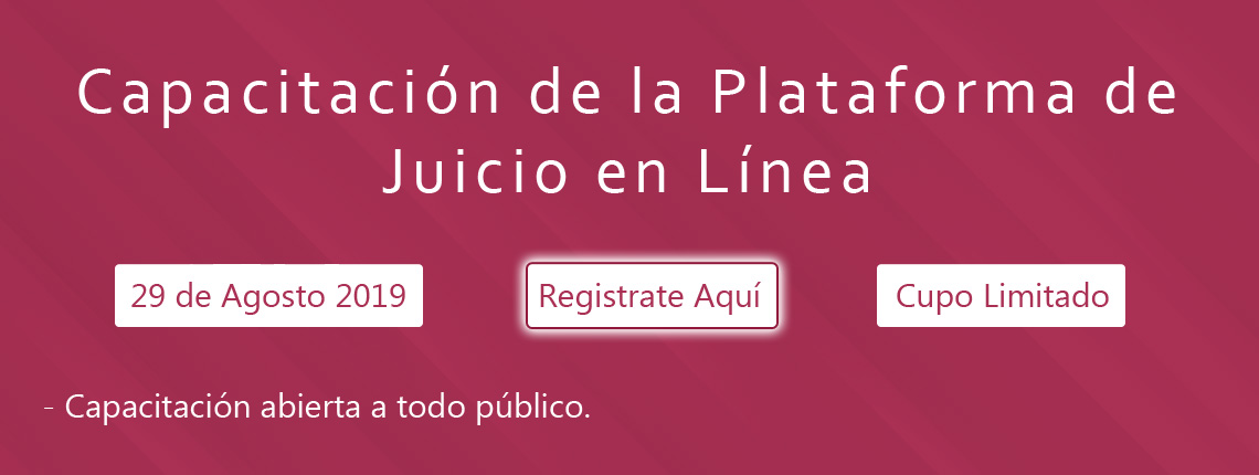 Capacitación de la Plataforma de Juicio en Línea