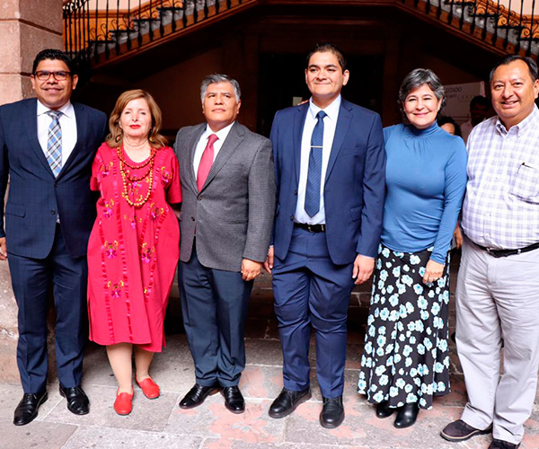 Da bienvenida Magistrado Presidente a Jesús Sierra Arias y  Mario Pineda al TJAM