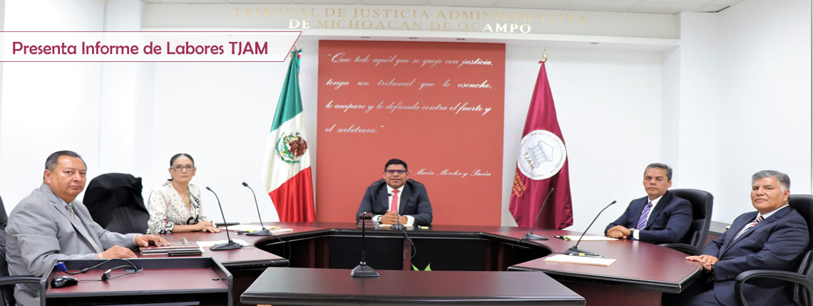 Presenta Informe de Labores TJAM