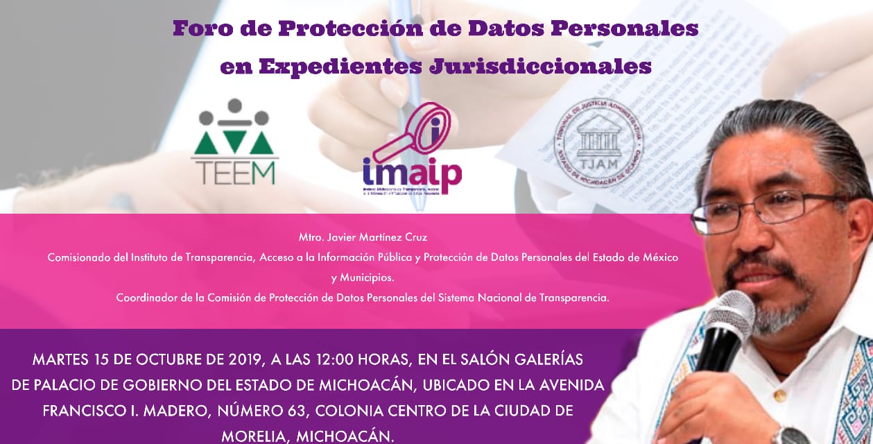 Foro: Protección de Datos Personales en Expedientes Jurisdiccionales