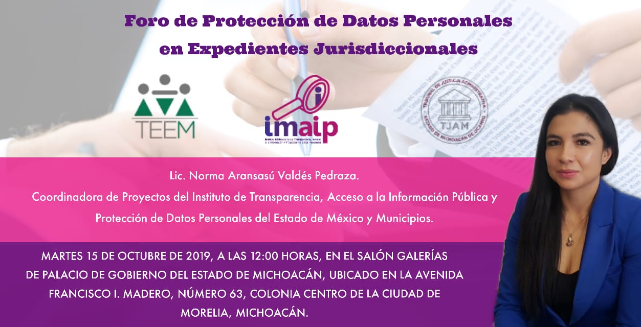 Foro: Protección de Datos Personales en Expedientes Jurisdiccionales