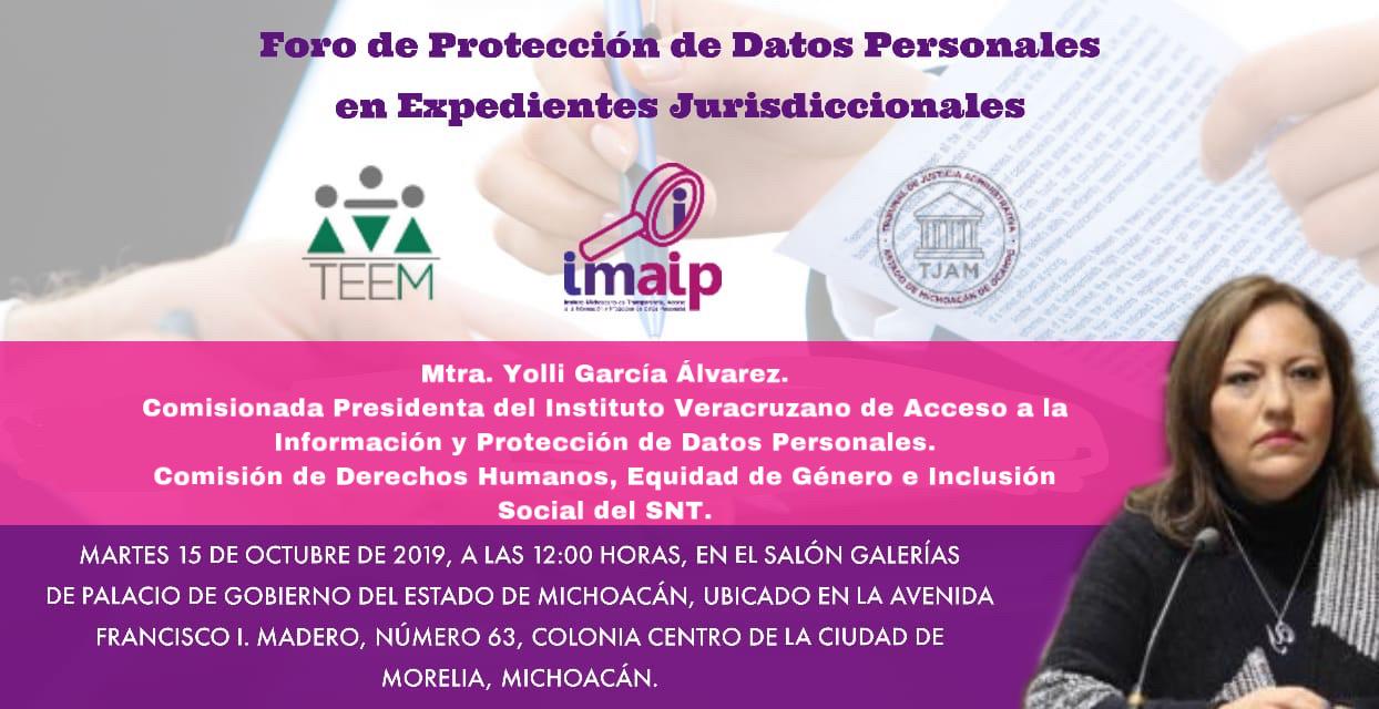 Foro: Protección de Datos Personales en Expedientes Jurisdiccionales